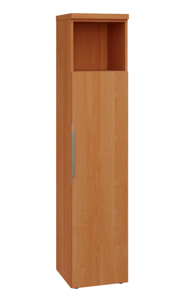 SIN 5 - 4DN kancelářská skříň, 1-dveřová/nika, pravá, 1820x400x400, olše jantar